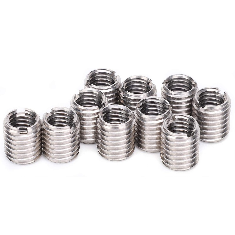 Thread Adapter M10 M8, 10 Piece Thread Repair Sleeve Thread