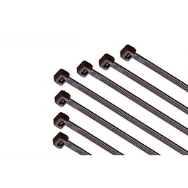 South Main Hardware 11-in, 100-Pack, 75-lb, Dark Brown, Standard Nylon Cable Tie