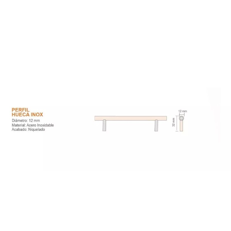 LIZOFERTAS Jaladera Moderna En Barra 31.6 Cm De Acero Inoxidable