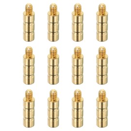 PATIKIL 50 Grain Archery Arrow Brass Insert, 16 Packs Insert Screw Copper Brass Arrow for .244/6.2mm Carbon Arrows