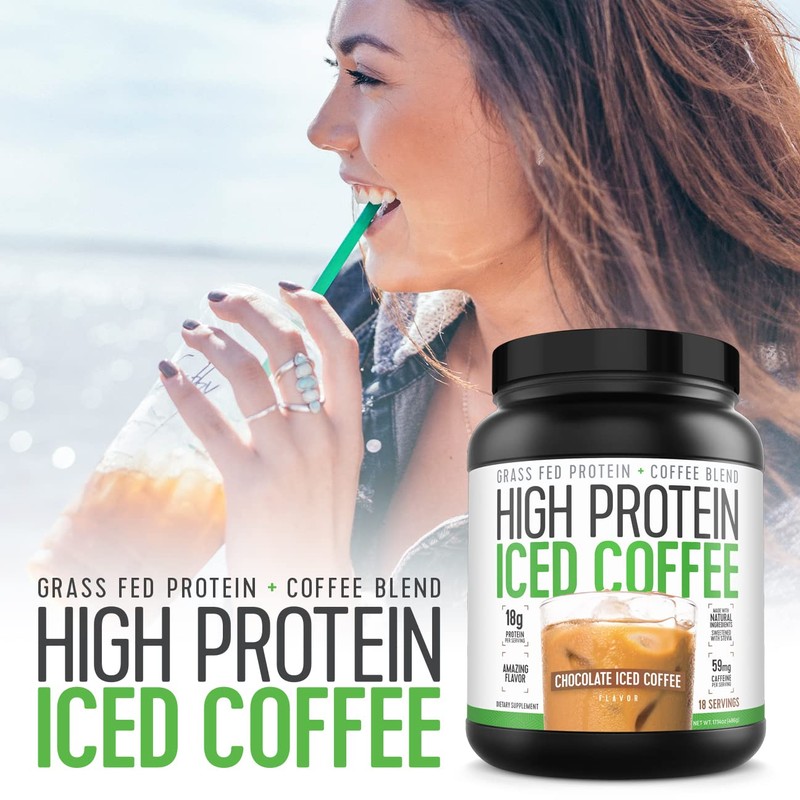 High Protein Coffee, Keto Friendly, 18g of Protein, 2g Carbs,