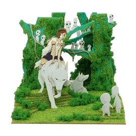 OJOP MP07-138 Sankei Studio Ghibli Mini Princess Mononoke Forest of Spirits Paper Craft
