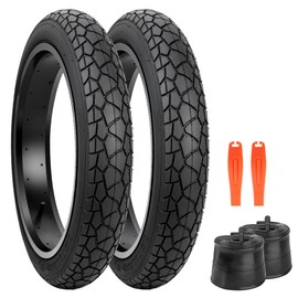 MAKELEN 2 Pack Fat Bike Tires 20x3 (76-406) All-Terrain Bike Tires, Silent for Electric Bikes, Beach Cruisers Snow Bikes for City Paved Road, Country Road (Black (2 Tires&2 Tubes), 20x3 (76-406))