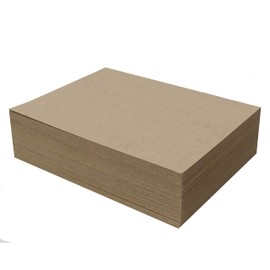 100 Chipboard Sheets 9 x 12 inch - 30pt (Point) Medium Weight Brown Kraft Cardboard for Scrapbooking & Picture Frame Backing (.030 Caliper Thick) Paper Board | MagicWater Supply