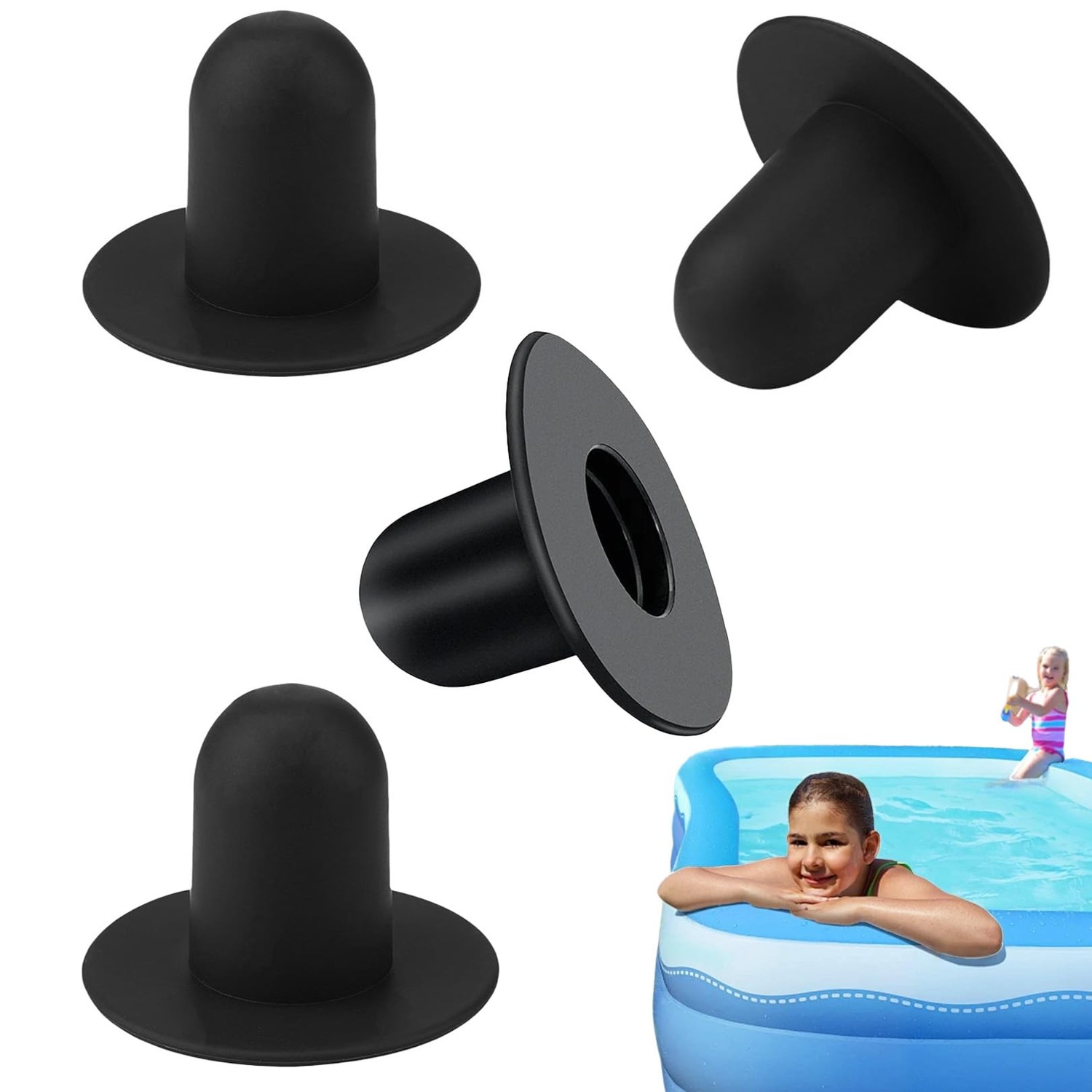 4 Stück Pool Stopfen,Swimming Pool Wall Plugs,Kompatibel mit Intex zum ...
