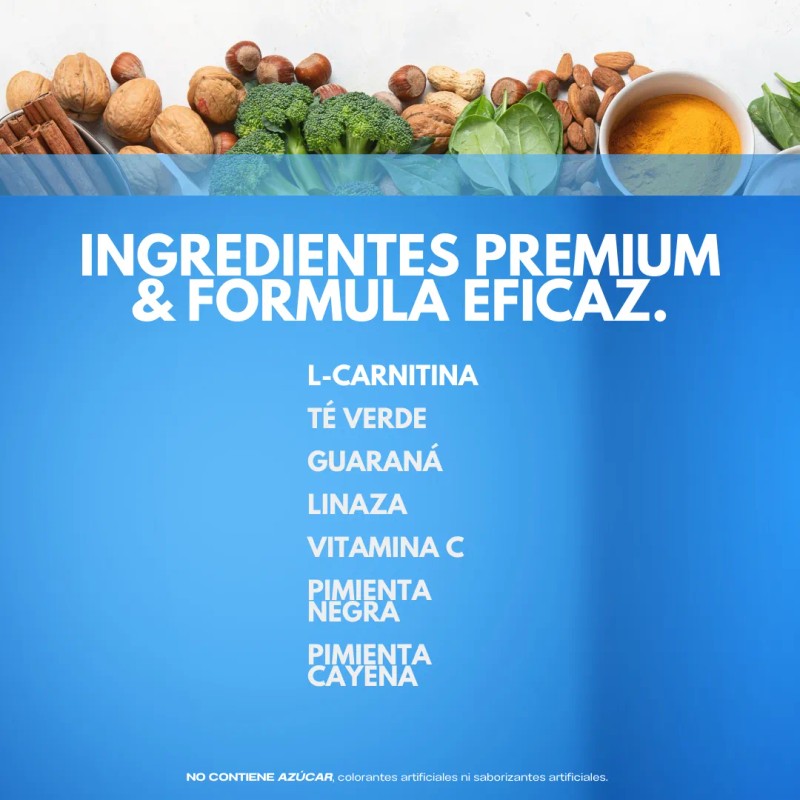 Flairfit Potenciador Thermoburner L-carnitina 60 Caps Sfn Sin Sabor