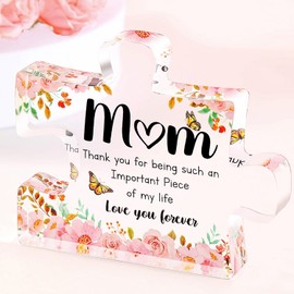 Gifts for Mum, Mums Birthday Gifts - Acrylic Engraved Puzzle 3.9 × 3.3 × 0.6 inch, Mothers Birthday Gifts, Mum Birthday Gifts from Son, Daughter, Gifts for Mum on her Birthday, Mum to be Gifts
