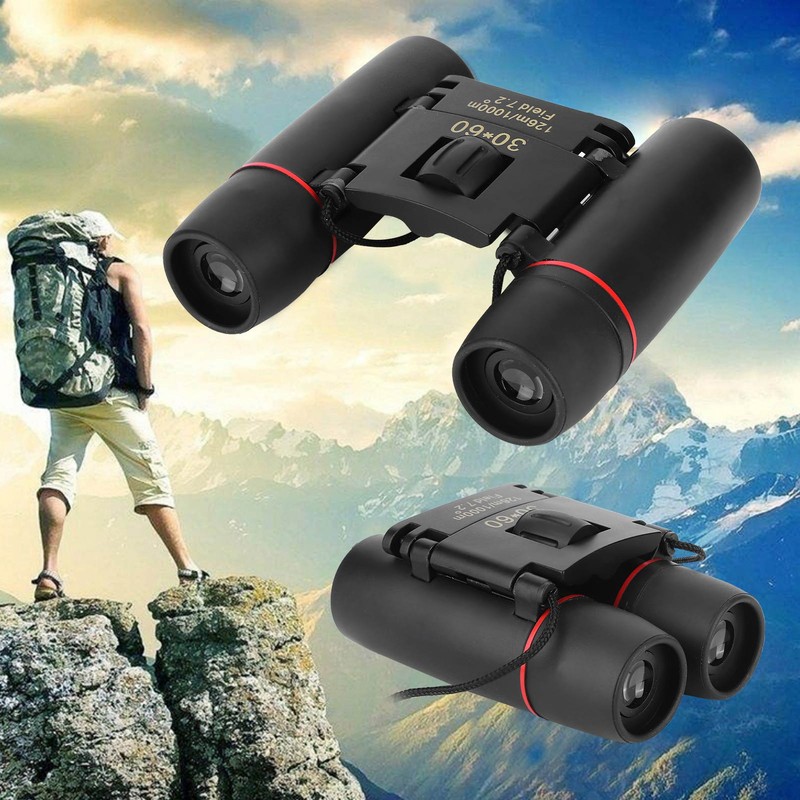 30x60 Zoom High Definition Folding Binocular Telescope for Outdoor Travel