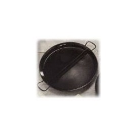 La Ideal_Enamelled Multigusto 2 Compartment Paella Pan, 60 cm