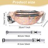 Wzenclave Holographic Fanny Pack for Women Ladies Shoulder Bags Belt