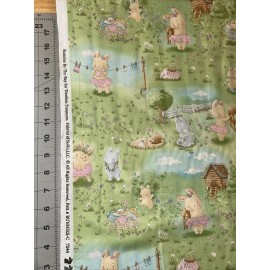 Timeless Treasures Bunnies By The Bay Timeless Treasures Cotton Fabric 1/2 Yard (18 By 44”)
