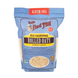 Bob's Red Mill Gluten Free Old Fashioned Rolled Oats, 52oz (Pack of 1) - Non GMO, Whole Grain, Vegan, Kosher