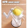 BSFRNF 5 In 1 Rotary Cheese Grater Vegetable Slicer for