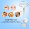 1Pc Artificial Jade Doublehead Beauty Roller AntiAging Face Eye Neck
