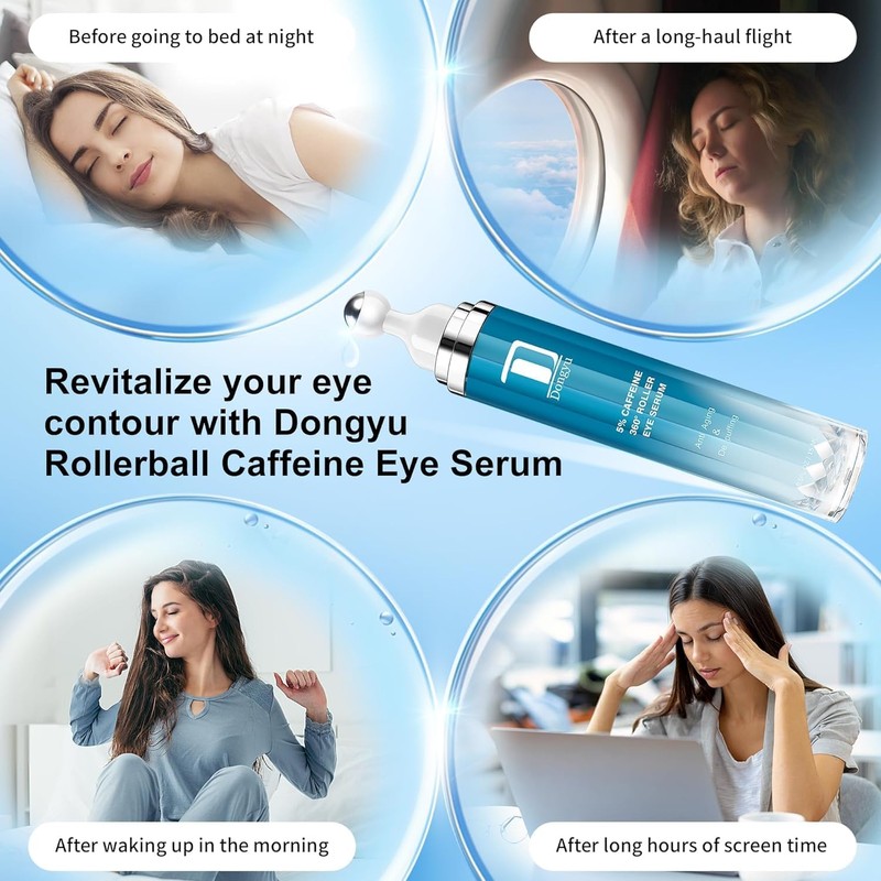 Caffeine Eye Cream for Dark Circles: Under Eye Cream Morning