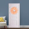 Christmas Door Wreath Artificial Hanging Garland Pink Maple Leaf Wreath