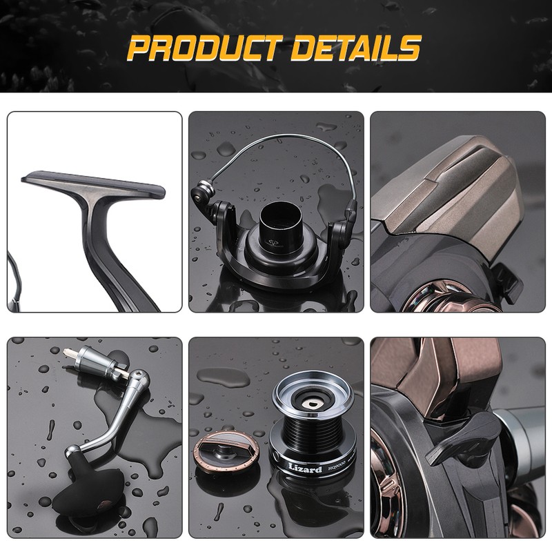 Spinning Fishing Reel 13BB+1 Ball Bearings 3000-10000 Series Boat Sea
