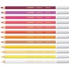 STABILO Chalk-Pastel Pencil CarbOthello - Pack of 12 - Warm