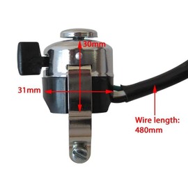 Alchemy Parts Miller Replica Chrome Motorbike Horn Headlight Dip Switch - 2 Position Toggle ON-OFF, Fits 7/8" 22mm & 1" 25mm Handlebars