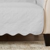 Great Bay Home Medallion Stitched Solid Furniture Protector Stain Resistant