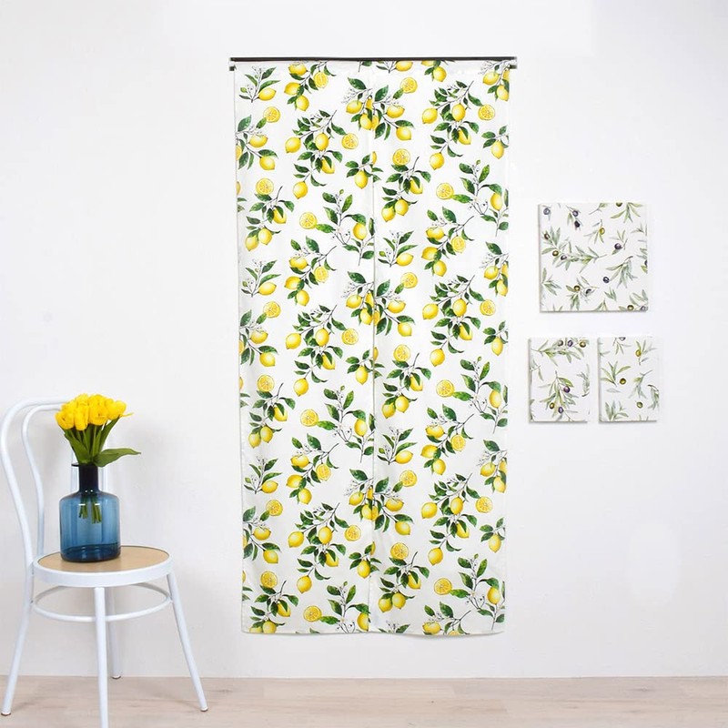 W3801810 Room Divider Curtain Noren Stylish Scandinavian Blindfold 180cm Length