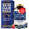 Vegan Collagen Supplements - Plant-Based Collagen Pills for Women and