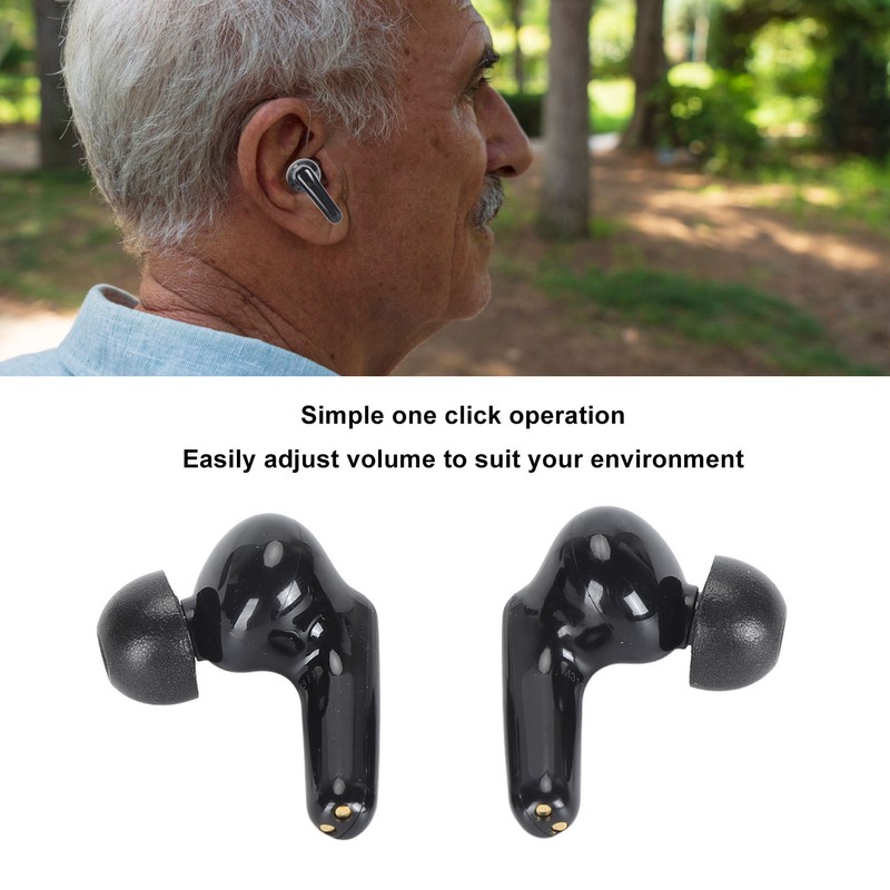 Bluetooth Earbuds Sound Amplifier Rechargeable 2 Use Aid Hearing Tool