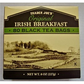 4 X Trader Joe's Original Irish Breakfast Tea (80 Black Tea Bags Per Box)