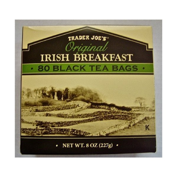 4 X Trader Joe's Original Irish Breakfast Tea (80 Black Tea Bags Per Box)
