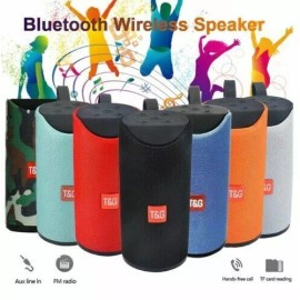 T&G LOUD Bluetooth Speaker Wireless Waterproof Outdoor Stereo Bass USB/TF/FM Radio - Silver