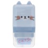[Eraser] Animal Roller Poppy Rubber/Blue Cat