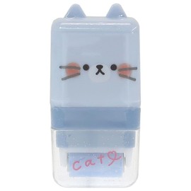 [Eraser] Animal Roller Poppy Rubber/Blue Cat