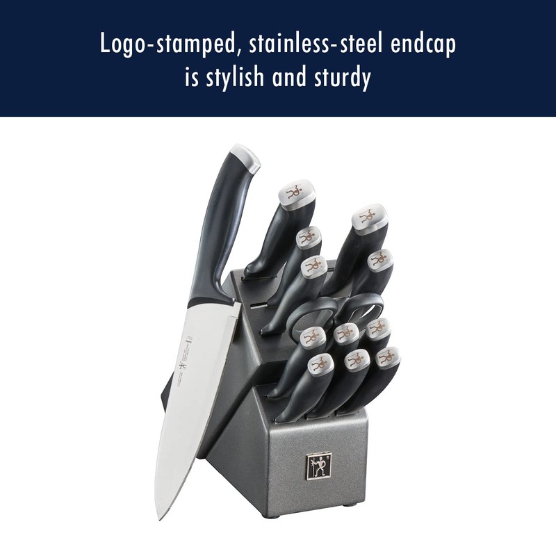 Silvercap 14 Piece Knife Block Set, Black