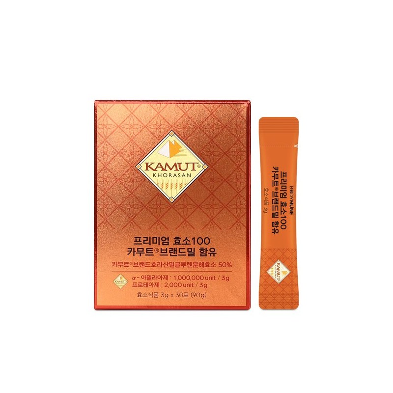 Bodymun 프리미엄 카무트 효소 100만 역가 (1개월분) 3g x 30포
