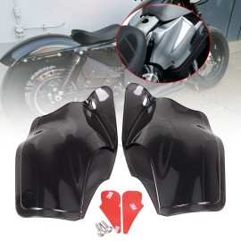 Unbranded Smoke Air Heat Deflector Reflective Saddle Shields For Harley Sportster XL 14-23