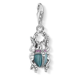 Thomas Sabo Women Charm Pendant Beetle Charm Club 925 Sterling Silver 1808-390-7