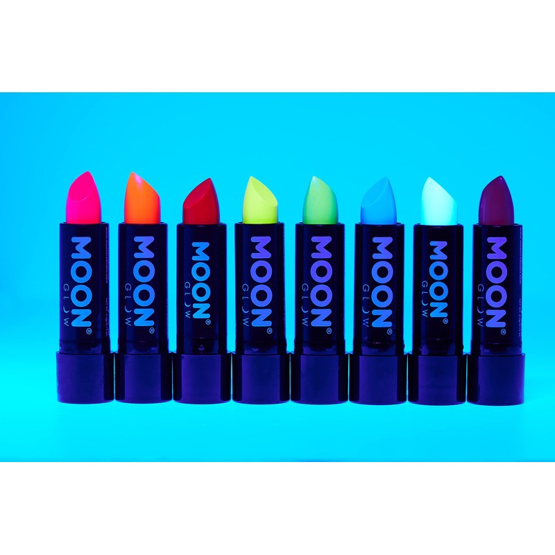 Neon UV Lipstick by Moon Glow - Intense set of