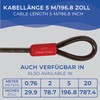 Everest Fitness Universal Loop Cable, 76 cm, 200 cm, 500