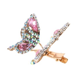 FOMIYES Moving Butterfly Hair Clip Sparkling Rhinestone Barrettes with Dynamic Wings Lightweight and Charming Hair Accessories for Women for Everyday Use and Special Occasions