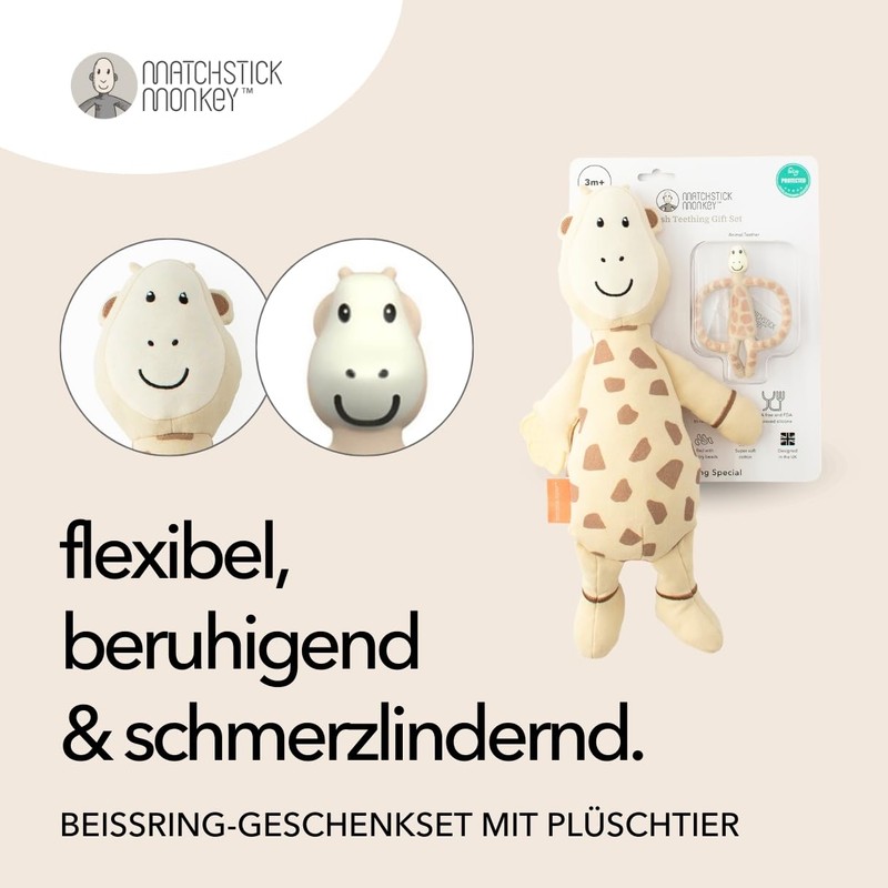 Matchstick Monkey Gift Set - Teether & Plush Toy -