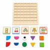 120-Piece Montessori-Inspired Matching Puzzle Set – Wooden Logic and Cognitive