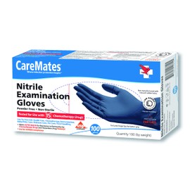 CareMates Nitrile Exam, Powder Free Glove, X-large, 100-count