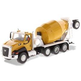 Diecast Masters 1:64 Caterpillar CT-660 con mezclador de concreto McNeilus Bridgemaster, serie Play & Collect camiones y equipos de construcción para gatos | Modelo a escala 1:64 Modelo coleccionable