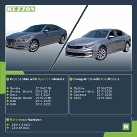 KEZZON Coolant Reservoir Cap Radiator Reservoir Cap Compatible with Hyundai Genesis G80 G90 Sonata Nexo Kia Cadenza K900 Optima Replacement 25441-B1000 25441B1000