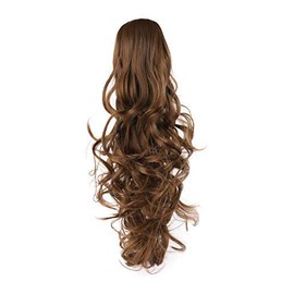 OneDor® 20" Curly Synthetic Clip In Claw Drawstring Ponytail Hair Extension Synthetic Hairpiece 190g with a jaw/claw clip (R10)