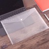 Acrux7 48 PCS Clear Plastic Envelopes, Poly Envelope with Snap