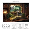 Train Forest Book Puzzle 1000 Pieces for Adults, Magic Vintage