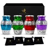 Mini Urns for Human Ashes - Set of 4 Keepsake