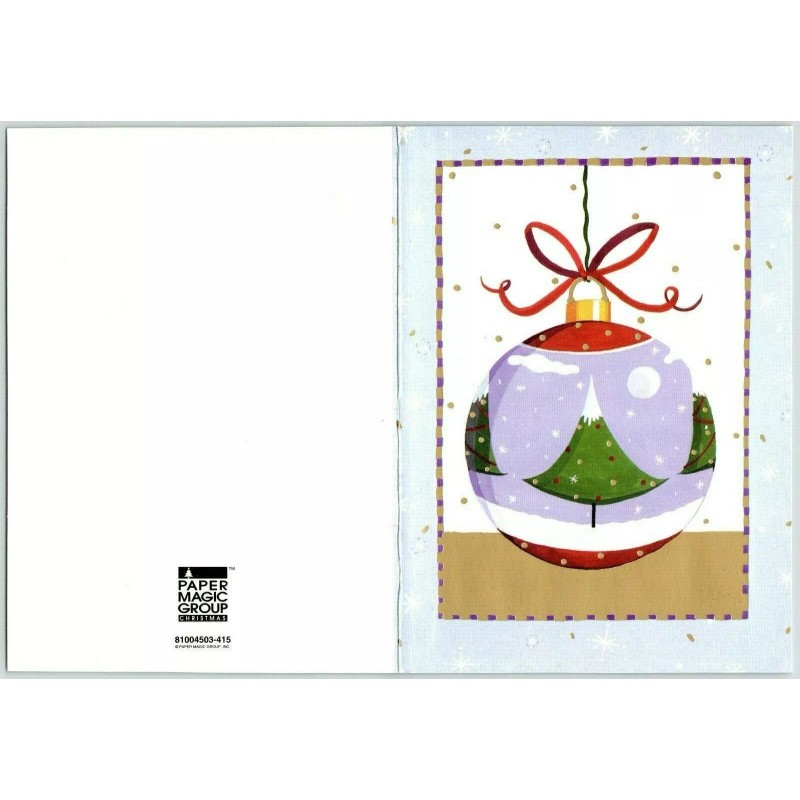 Paper Magic TREE ORNAMENT Paper Magic Christmas Greeting Card w/