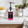 Onsogi Clear Glass Mouthwash Dispenser with Black Cup Holder and